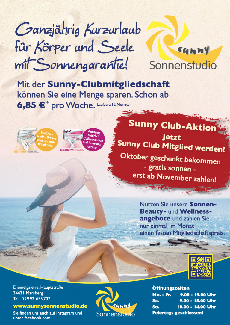 Home Oktober Angebot Sunny Sonnenstudio
